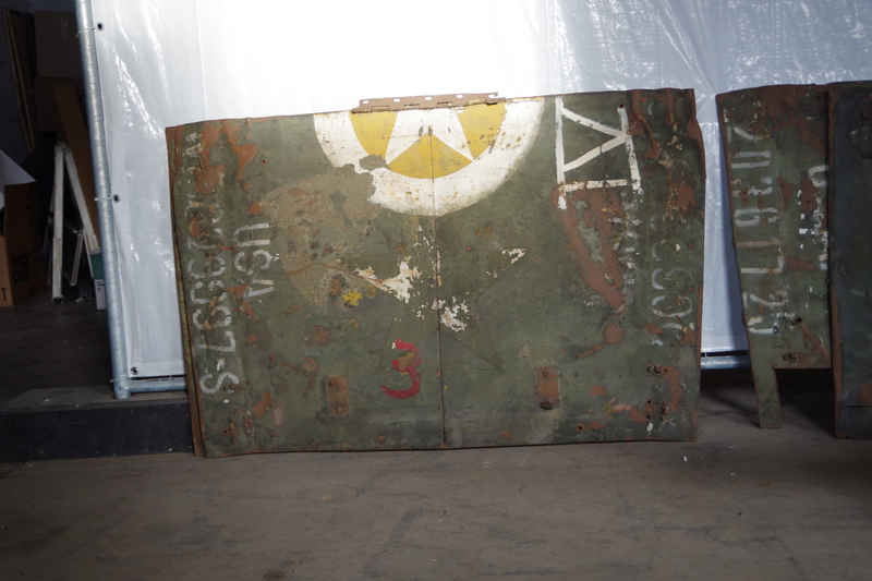 Illustration for article titled Germans Discover Military Jeep Hoods Used to Repair a Ceiling after World War II